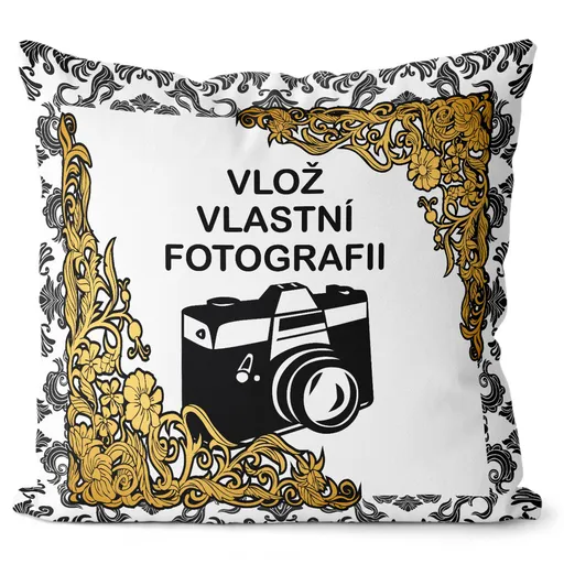 IMPAR Polštář s vlastní fotkou Retro 40x40 cm