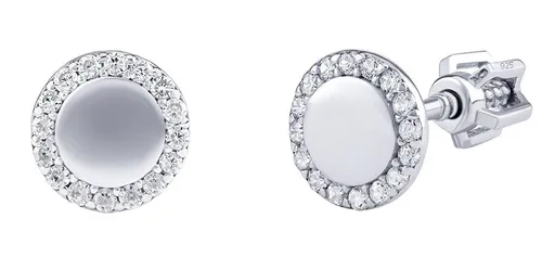 Silvego Stříbrné náušnice Dolly s Brilliance Zirconia PRGMH10ES