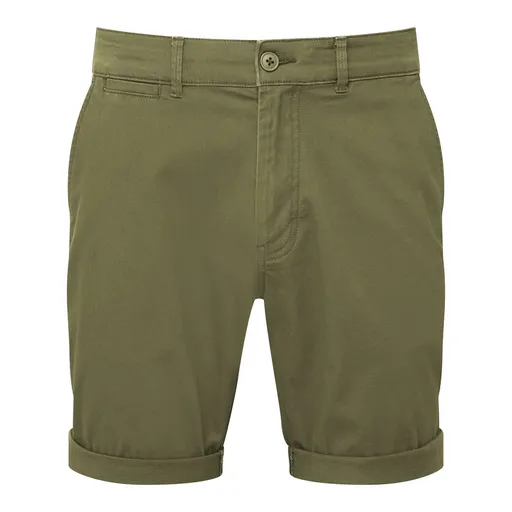 Asquith & Fox Pánské kraťasy chino - Olivová | XL