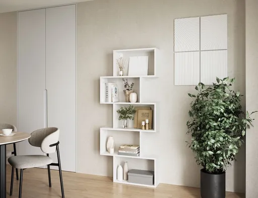 Police Shellf bílá