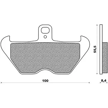 NEWFREN brzdové destičky (směs ROAD TOURING SINTERED) (2ks) M502-163 (M502-163)