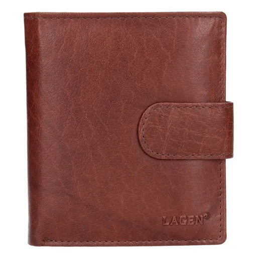 Pánská kožená peněženka Lagen Katini - hnědá