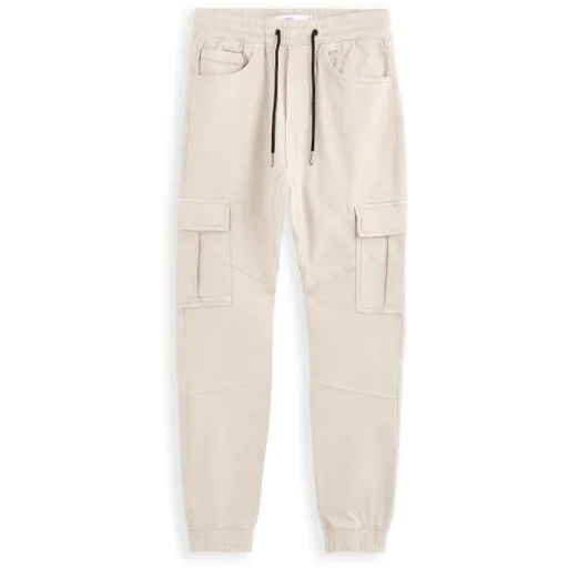 CELIO COKIT4 Pánské volnočasové kalhoty, béžová, velikost