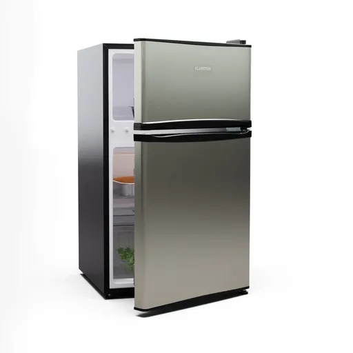 Klarstein Big Daddy Cool, lednice s mrazákem, 61/25 l, 2 úrovně, nerezová ocel