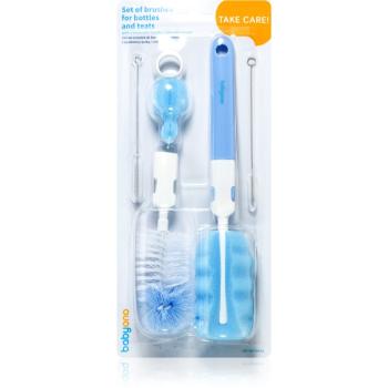 BabyOno Take Care Set of Brushes tisztítókefe cserélhető toldalékkal 1 db