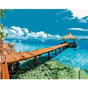 Zuty - Malování podle čísel - MALEDIVY, 80x100 cm, vypnuté plátno na rám (HRAmmb06991nad)