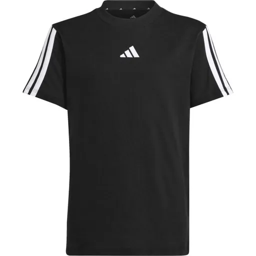 adidas 3 STRIPES TEE 160 J Dětské triko, černá, velikost