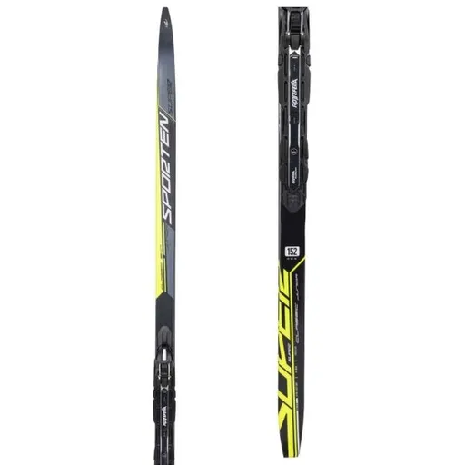 Sporten SET SUPER JR CLASSIC SKIN + XCELERATOR JR Dětské lyže na klasiku s podporou stoupání, černá, velikost