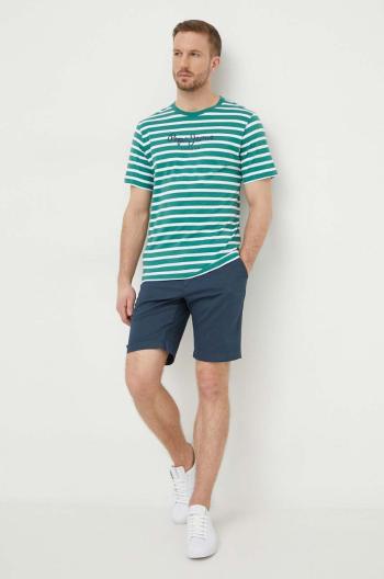 Bavlněné tričko Pepe Jeans STRIPED EGGO zelená barva, PM509407