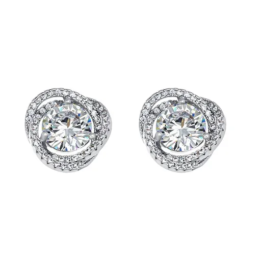 CRYSTalp Elegantní náušnice s krystaly Ray 42334.R