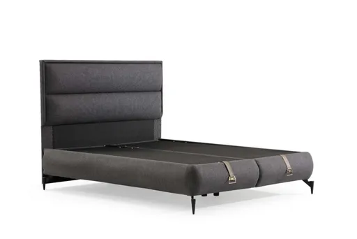 Rám dvoulůžkové postele s čelem Rise 120 x 200 - Dark Grey