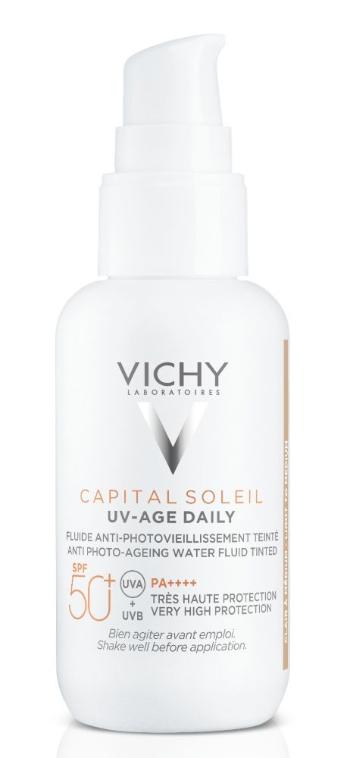 Vichy Tónovaný fluid bránící fotostárnutí SPF50+ Capital Soleil UV-Age Daily (Fluid) 40 ml