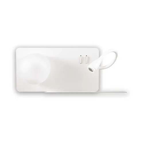 LED Nástěnné svítidlo Ideal Lux Book-2 AP2 bianco 174822 G9 1x28W bílé pravostranné