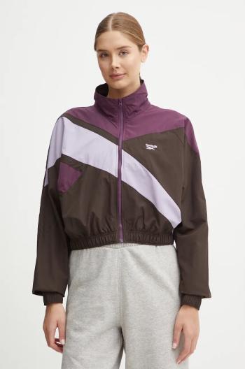 Bunda Reebok Classic dámská, fialová barva, přechodná, 100206054