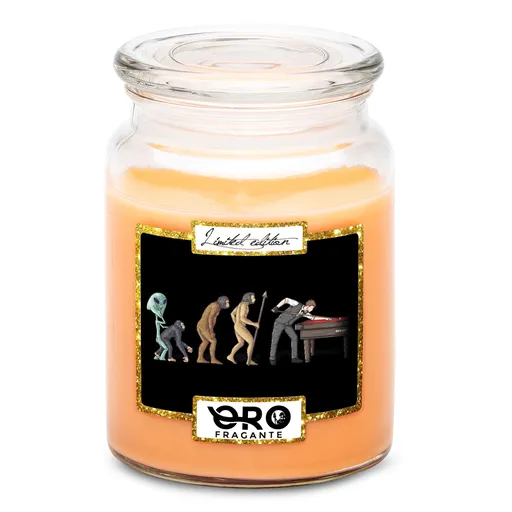 Svíčka Evoluce kulečníku (Vůně svíčky: Tropické ovoce)