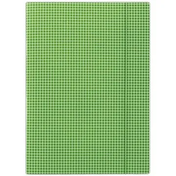 DONAU A4, zelené se čtverečky (FEP06)