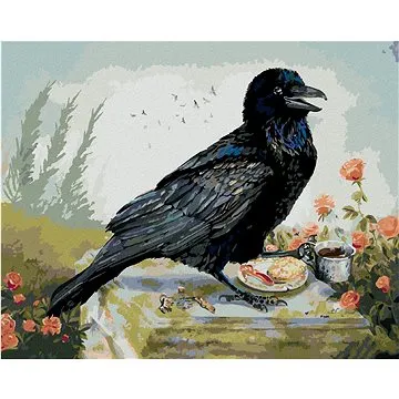 Malování podle čísel - Havran a káva (Holly Simental) (HRAbz33121nad)