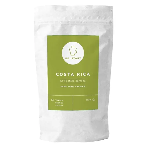 Zrnková káva COSTA RICA - LA PASTORA TARRAZÚ 1 kg, RE:START