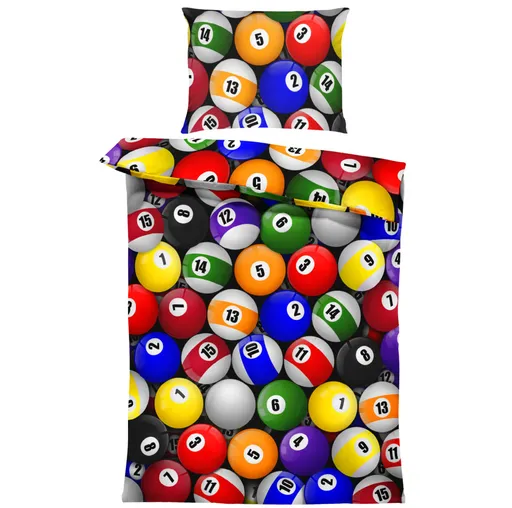 Povlečení Kulečníkové koule (Rozměr : 1x150/200 + 1x60/50)