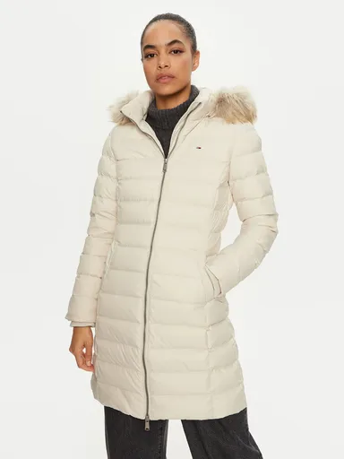 Tommy Jeans dámská béžová bunda DW0DW18864 XS