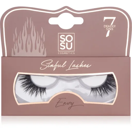 SOSU Cosmetics 7 Deadly Sins Lashes umělé řasy Envy 1 ks