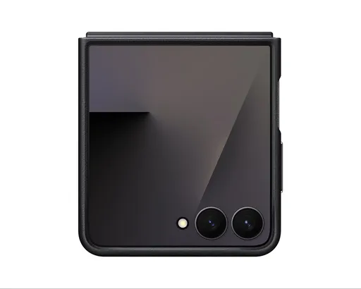 Samsung Ochranný kryt z veganské kůže Flip7 Black