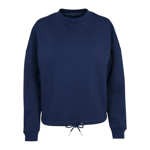 Build Your Brand Dámská oversize mikina se spadlými rameny - Světlá námořní modrá | XL
