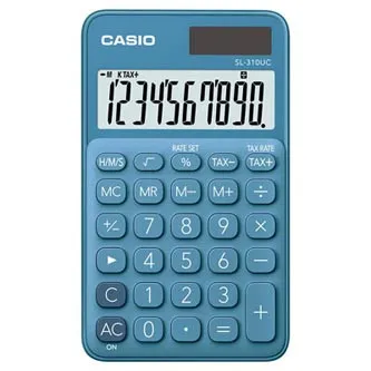Casio Kalkulačka SL 310 UC BU, modrá, desetimístná, duální napájení