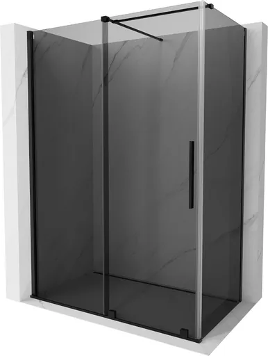 MEXEN/S Velar sprchový kout, posuvné dveře 160 x 70, grafit, černá 871-160-070-41-70