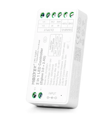 LED Solution Mi-Light MiBoxer SMART ZIGBEE+RF Přijímač 2v1 pro jednobarevné a CCT LED pásky FUT035ZPLUS