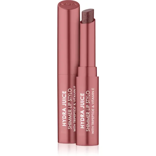 MUA Makeup Academy Hydra Juice Peptide Shimmer Lip Stylo třpytivá rtěnka s vyživujícím účinkem odstín Cherry Kiss 1.5 g