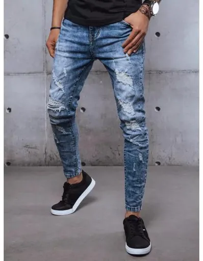 Pánské kalhoty joggers OLAF modré