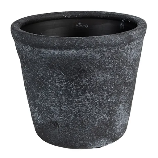 Granitový antik keramický obal na květináč Granit S - Ø8*7 cm Clayre & Eef