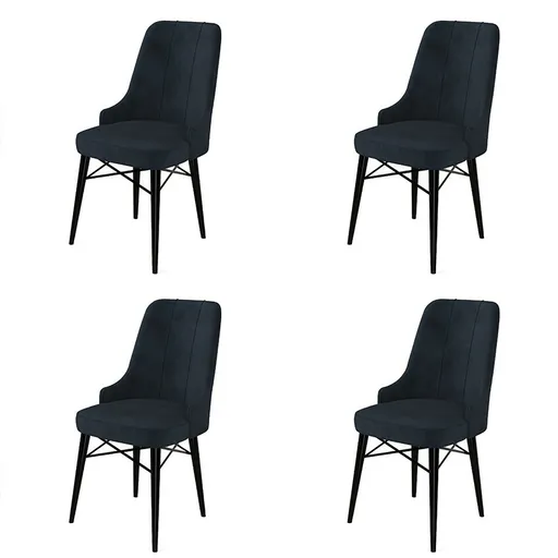 Sada jídelních židlí Pare Anthracite and Black, 4 ks, 4 ks