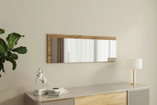 Zrcadlo Lariya - White, Walnut