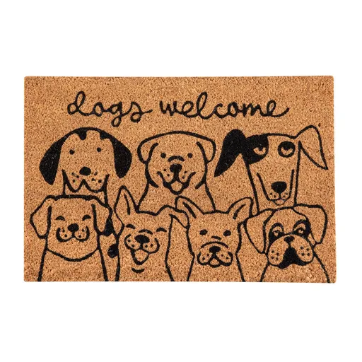 Kokosová rohožka PSÍ SMEČKA 40 x 60 cm