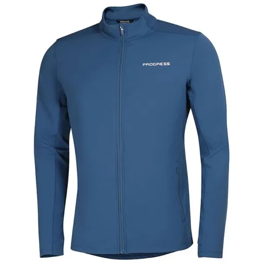 PROGRESS SYMPATIC Pánská celopropínací mikina, modrá, velikost XXL