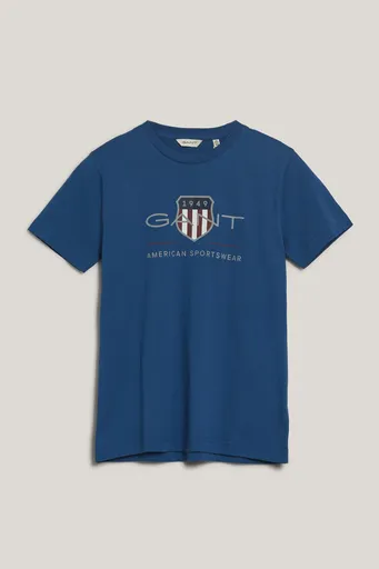 TRIČKO GANT ARCHIVE SHIELD SS T-SHIRT VINTAGE BLUE