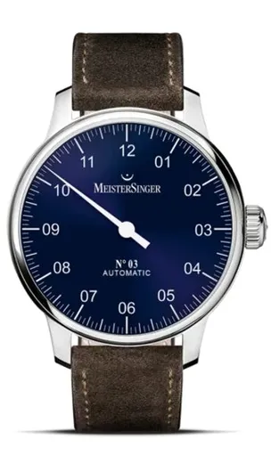 MeisterSinger N°03 AM908 - Hnědý semišový řemínek
