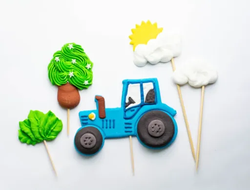 Traktor – sada cukrových zápichů -