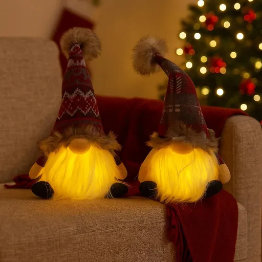 PM Euro-Trading LED Vánoční skřítci, sada 2 ks