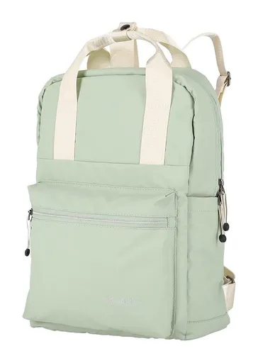 Městský batoh Travelite Basics Canvas Backpack Light green