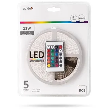 Avide Set LED pásek RGB s ovládáním a zdrojem 3m (ABLSBL12V5050-30RGB)