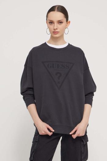 Mikina Guess Originals dámská, šedá barva, s potiskem