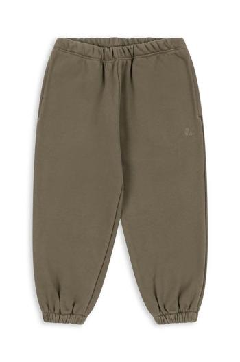 Dětské tepláky Konges Sløjd LOU SWEAT PANTS OCS zelená barva, vzorované, KS101567