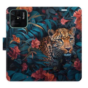 Flipové pouzdro iSaprio - Flower Jaguar 02 - Xiaomi Redmi 10C