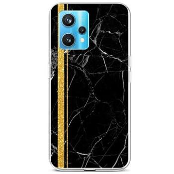 TopQ Kryt STYLE Realme 9 Pro+ silikon Mramor černo-zlatý 73199 (Sun-73199)