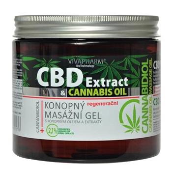 VIVACO CBD Extract Regenerační masážní gel s konopným olejem 650 ml (8595635212703)