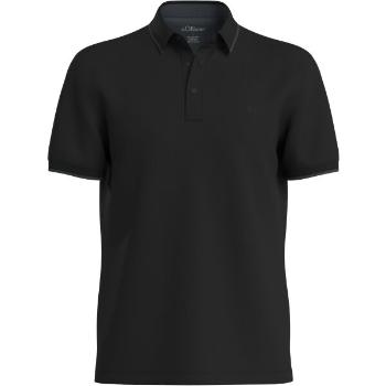 s.Oliver RL POLO NOOS Férfi galléros póló, fekete, méret