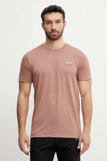 Športové tričko Picture Travis hnedá farba, jednofarebné, MTS1257